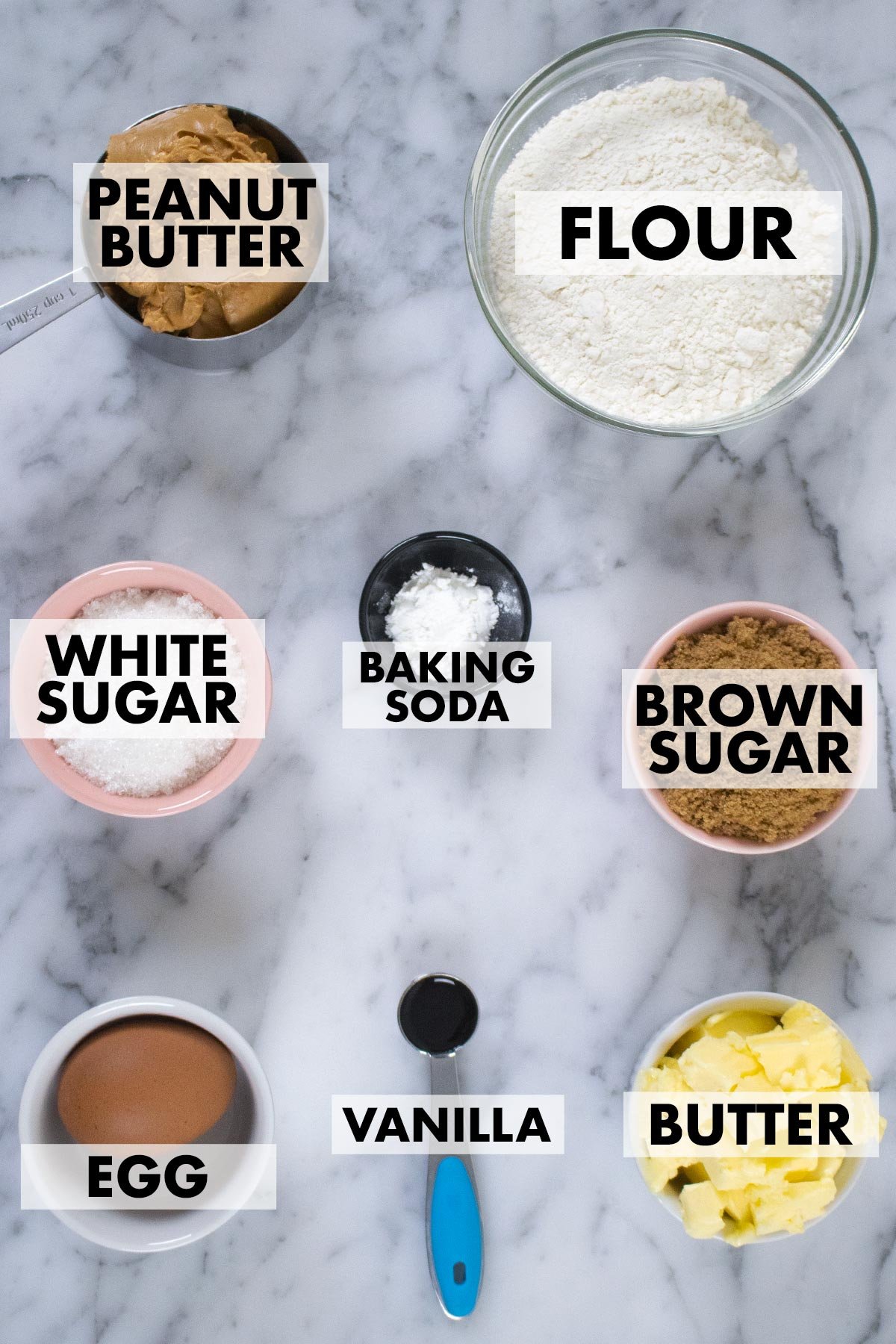 peanut butter cookies ingredients