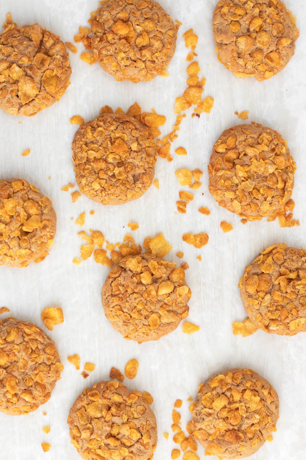 easy peanut butter cornflake cookies