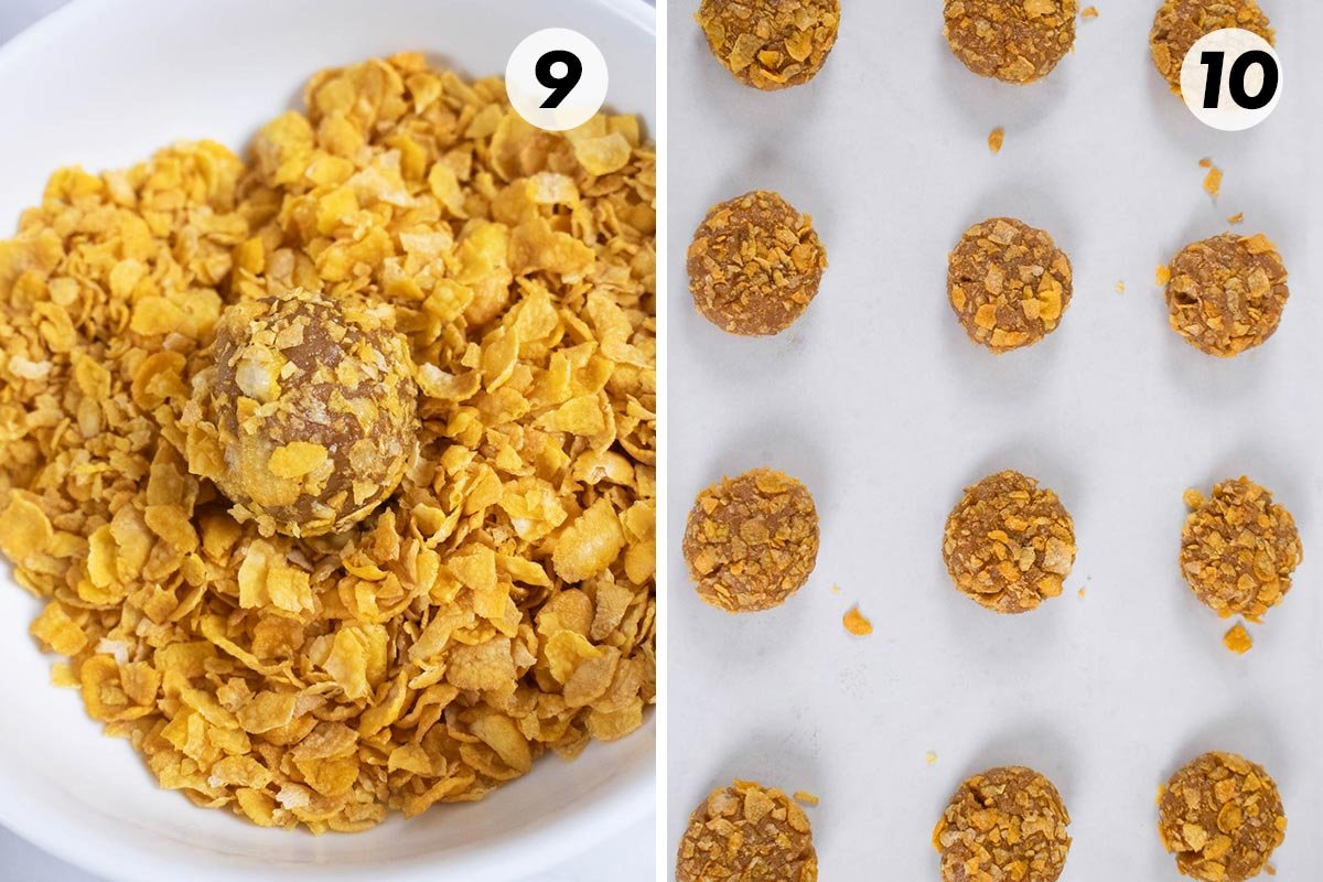 how to make peanut butter cornflake cookies