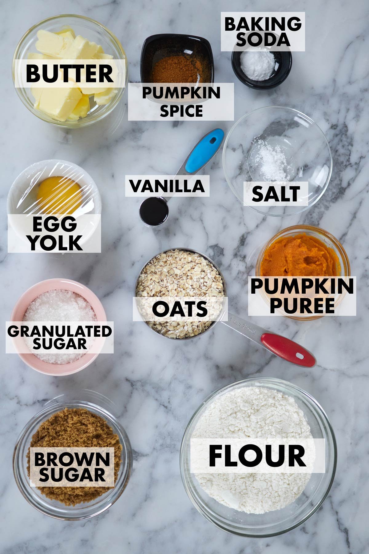 pumpkin oatmeal cookies ingredients