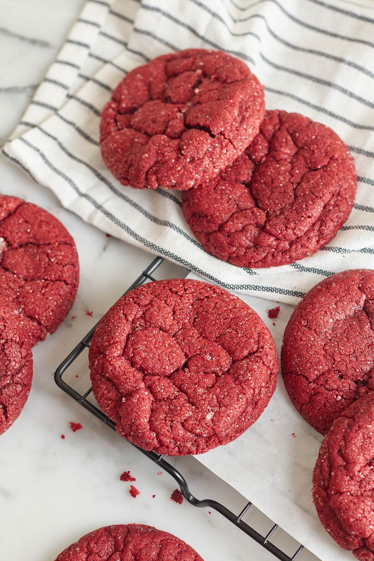Red Velvet Sugar Cookies