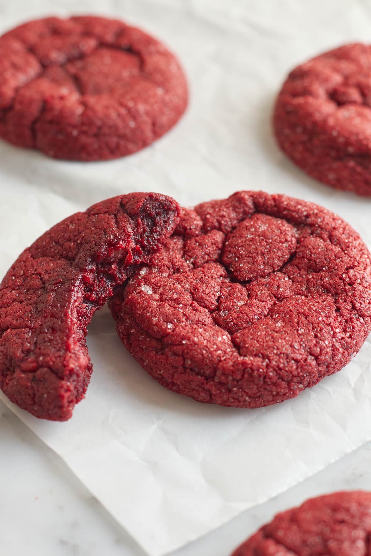 Red Velvet Sugar Cookies