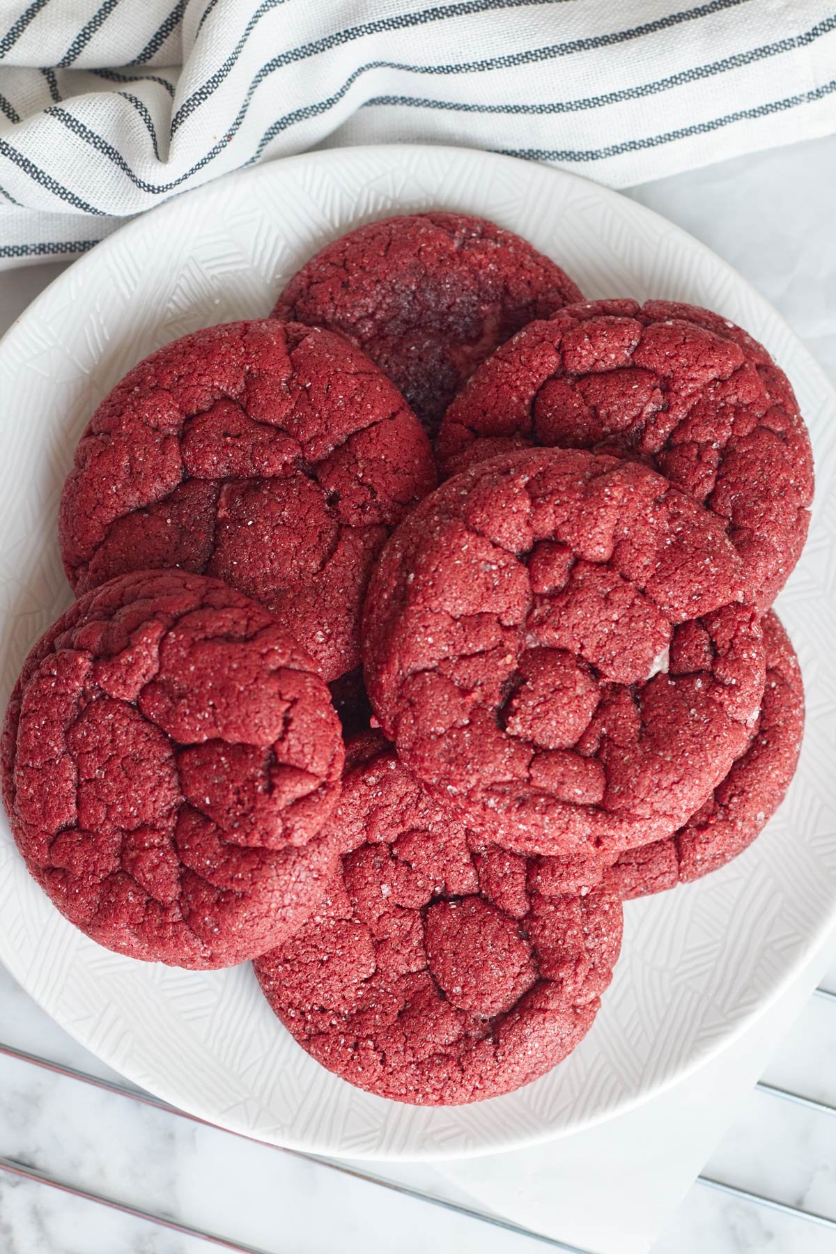 Red Velvet Sugar Cookies