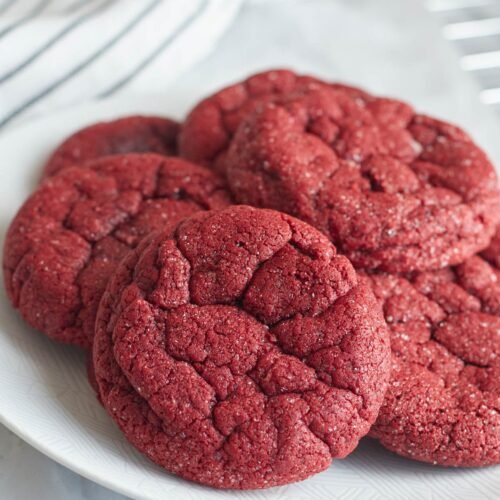 Red Velvet Sugar Cookies
