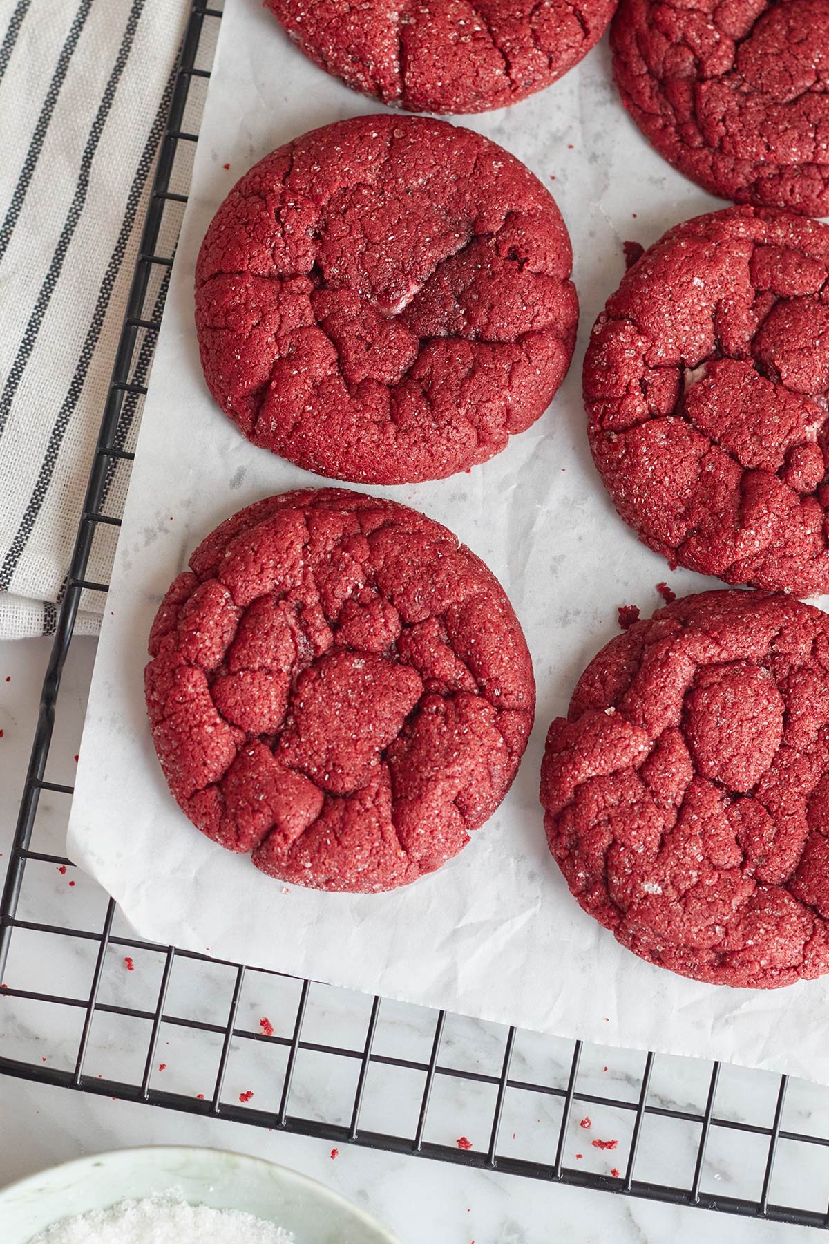 Red Velvet Sugar Cookies