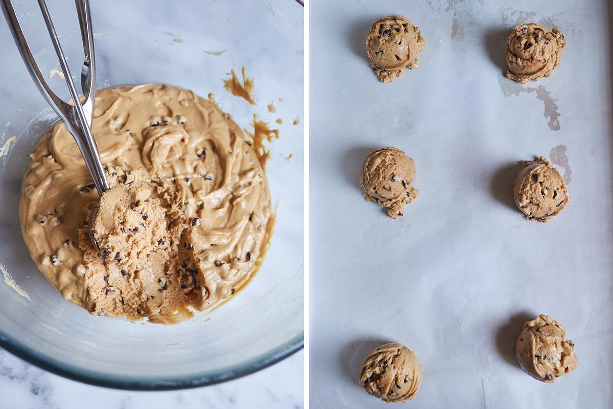 how to make twin chocolate chip cookies