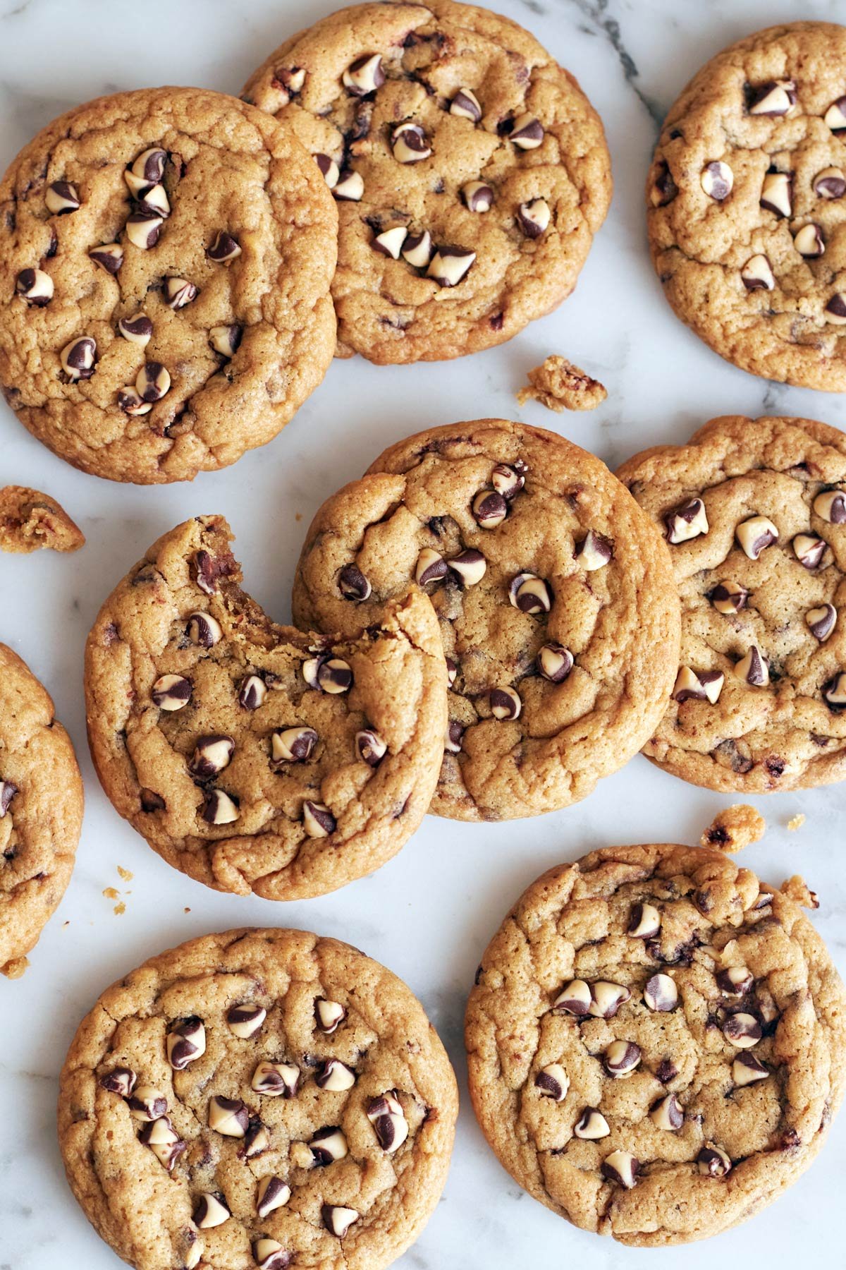 twin chocolate chip cookies