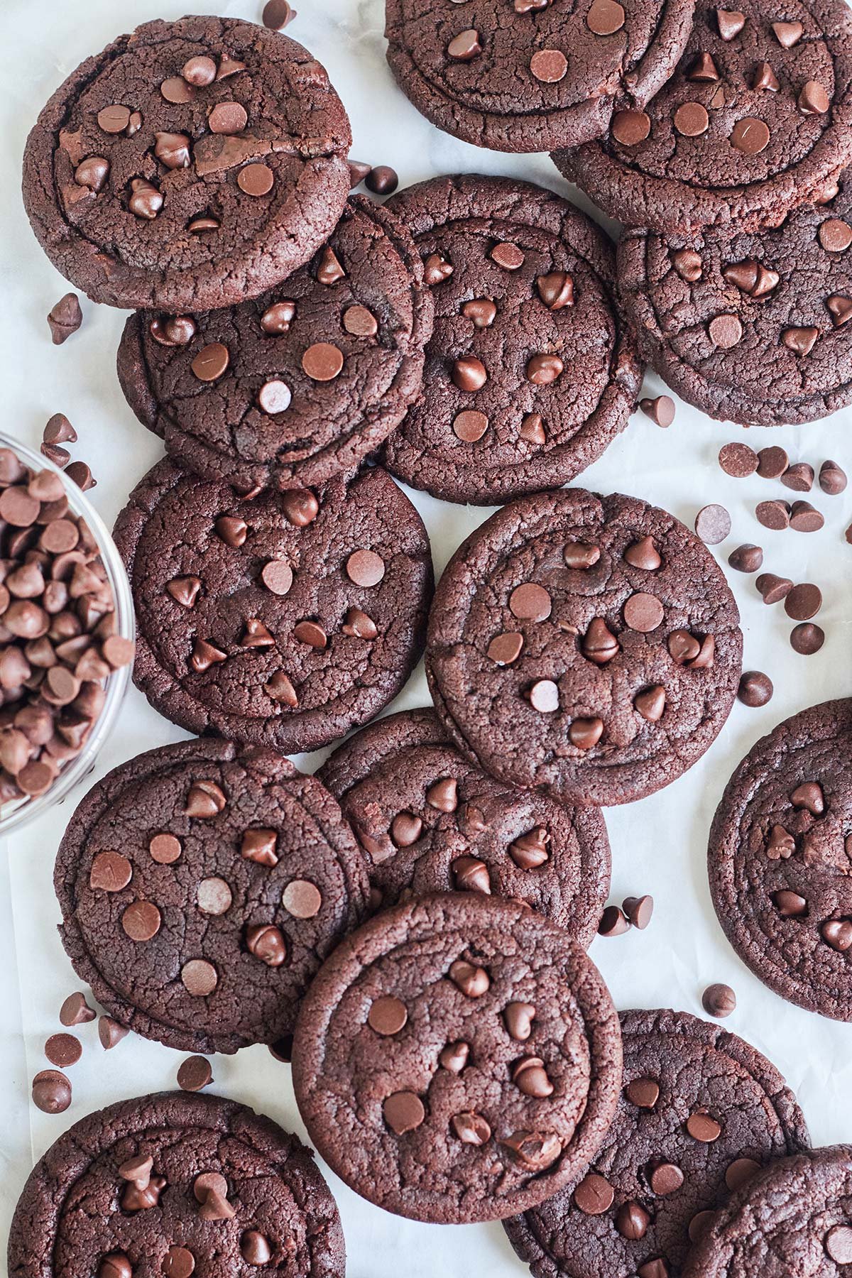 Double Chocolate Chip Cookies
