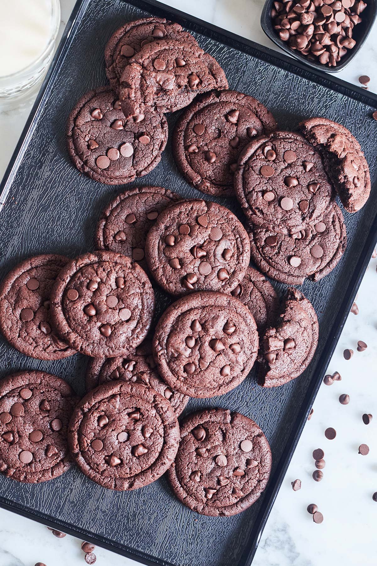 Double Chocolate Chip Cookies