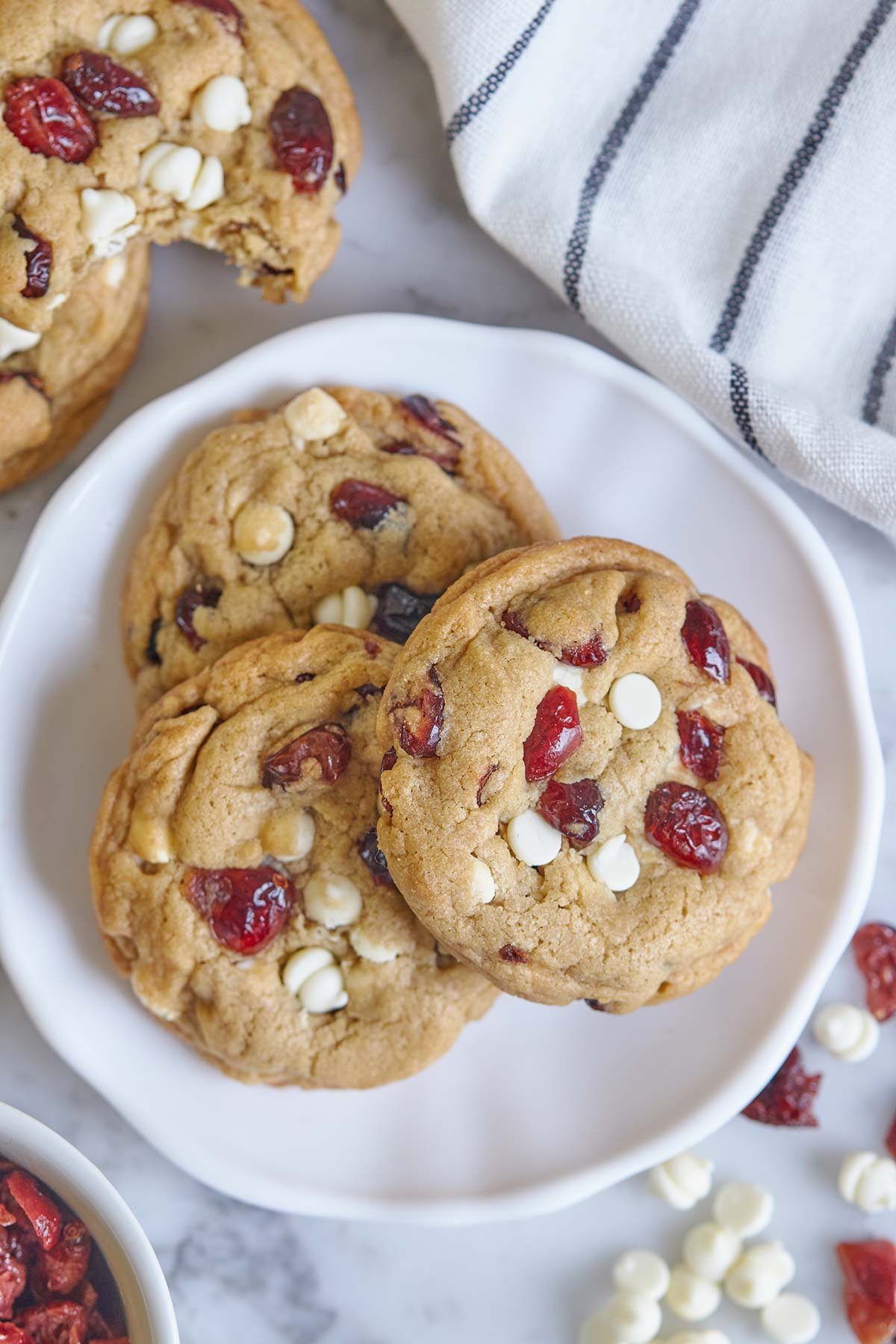 White Chocolate Cranberry Cookies