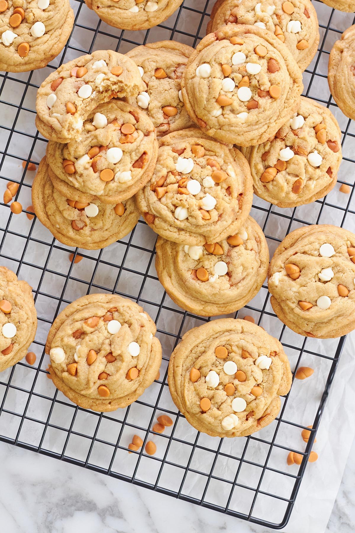 Butterscotch White Chocolate Chips Cookies